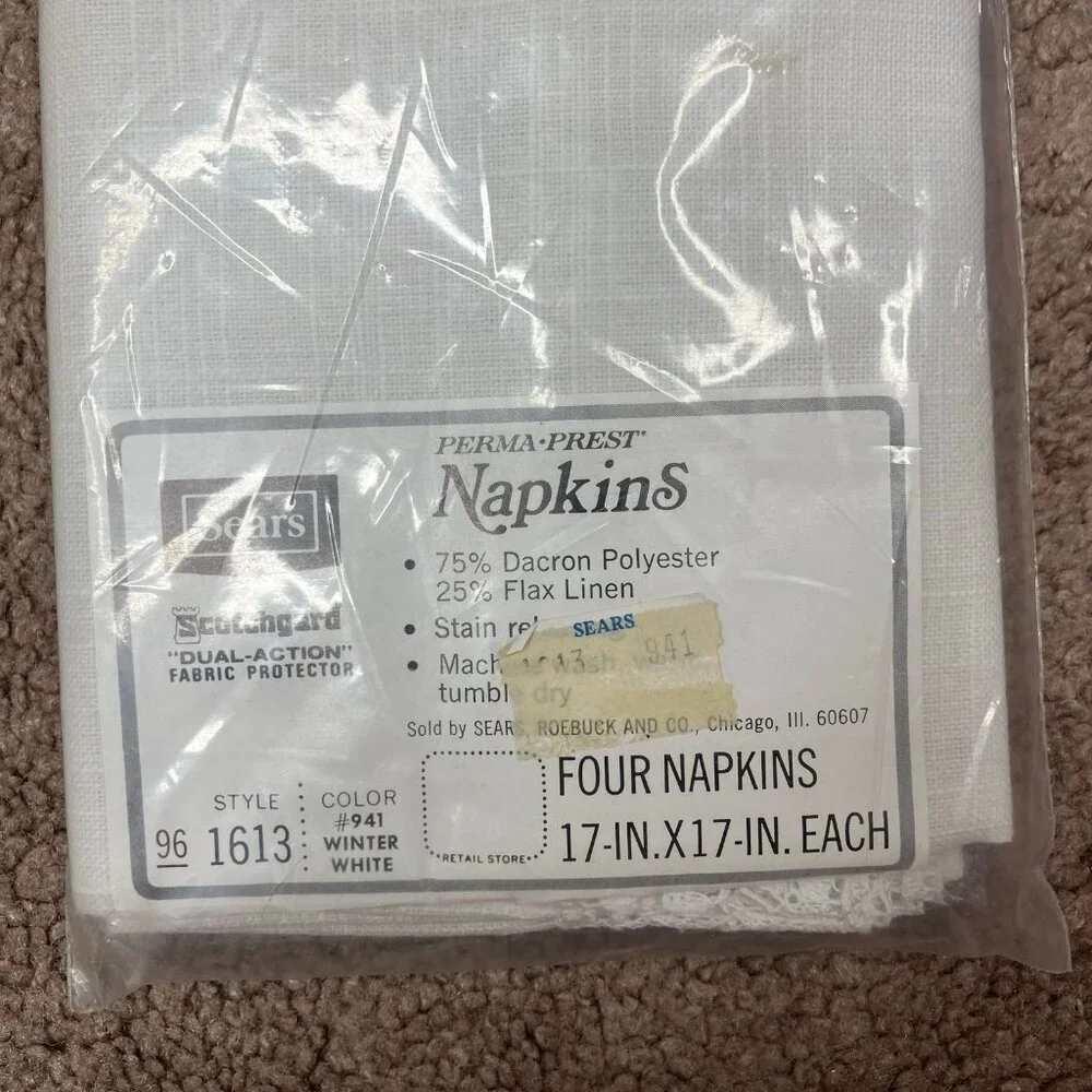 Sears vintage napkins